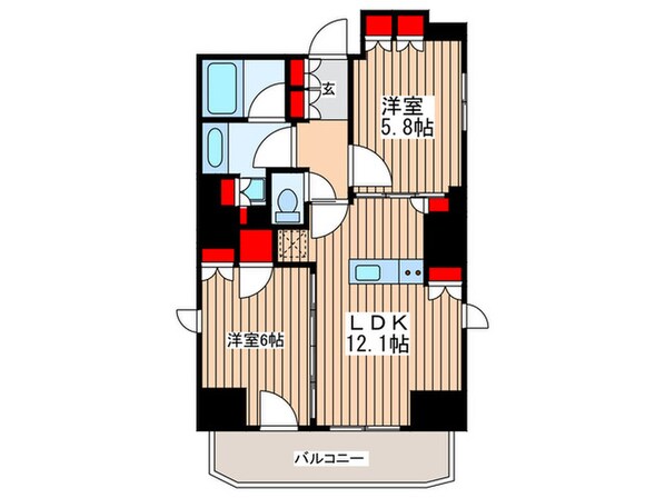 ミリアレジデンス浅草橋Ⅲの物件間取画像